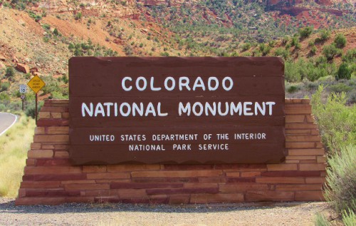 Colorado National Monument Sign