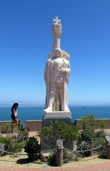 The statue of Juan Rodriguez Cabrillo