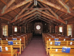 The interior of the Chapel of the Sacred Heart
