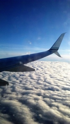Flying above the clouds