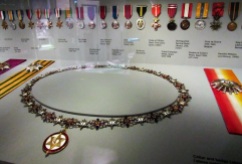 Some of the many medals that Churchill was awarded.