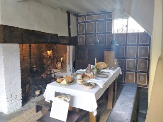 The dining room at Shakespeare's childhood home