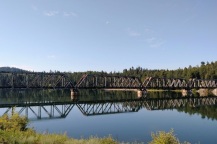 The railroad bridge near Albeni Falls Dam