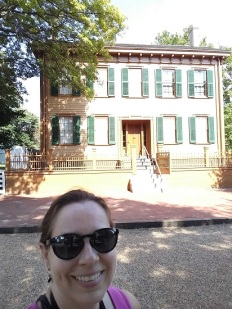 Me outside the Lincoln Home